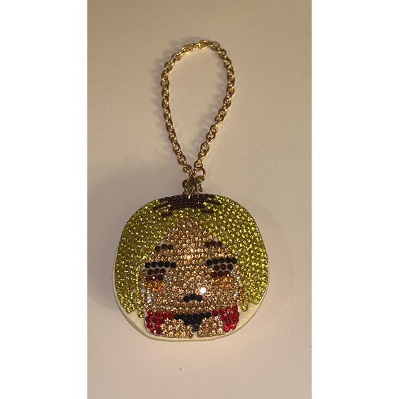 Haikyu!! Kozume Kenma Rhinestones And A Gold Chain Keyring Charm - Picture 8 of 11